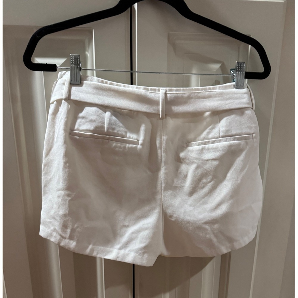 Express Women's Cream Tie Waist Shorts Size 10 Career Casual Party Mean‎ Girls - Picture 8 of 13